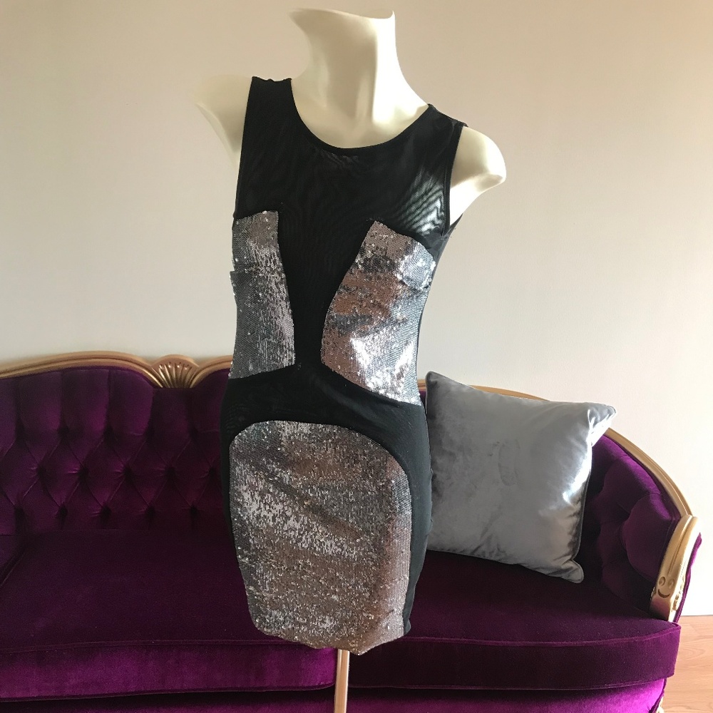 Sequin & Sheer ASOS Dress